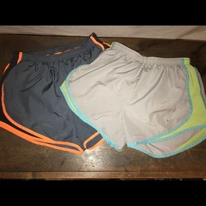 Nike running shorts two pairs